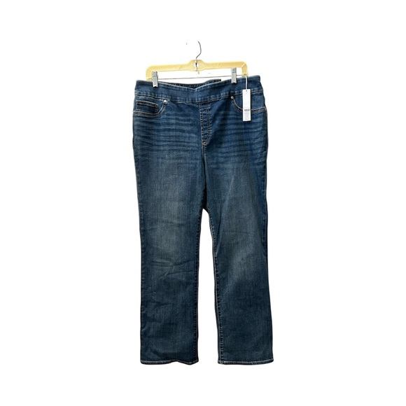 CHICOS NWT Denim Slim Bootcut Jeans Size 14R/2.5R - Picture 1 of 7